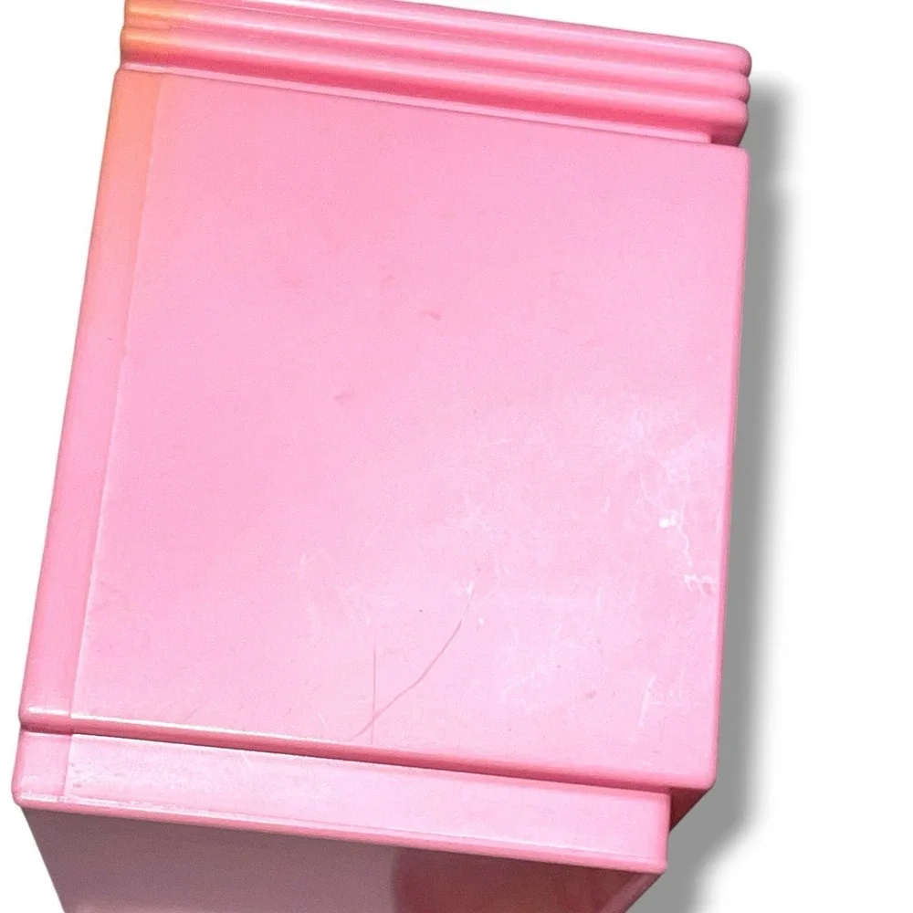 Vintage‎ Mattel 1987 Pink Living Room Chair And Cabinet